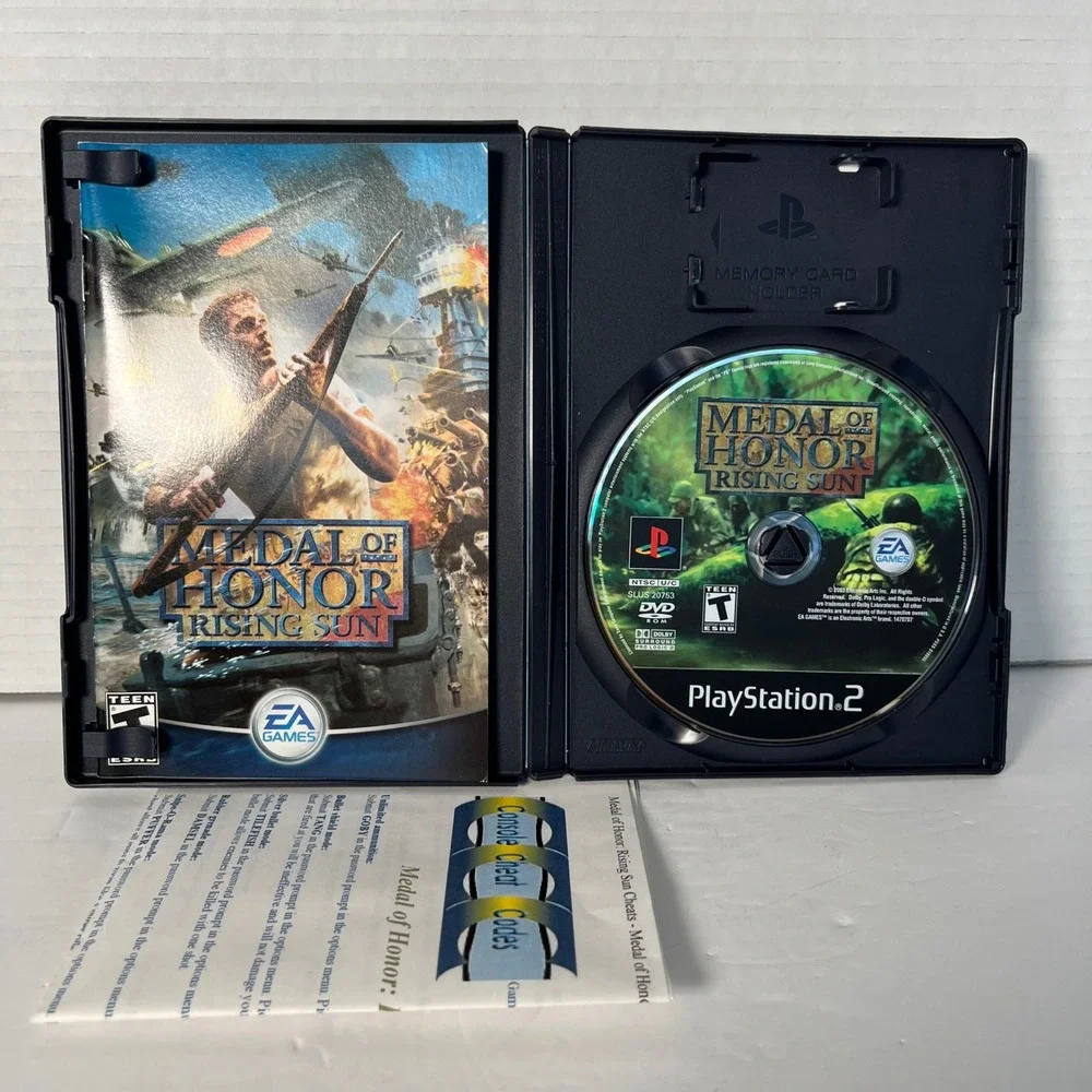 Medal of Honor Rising Sun Sony PlayStation 2 PS2 2003 CIB Black Label SLUS-20753